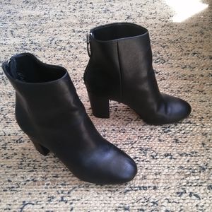 Christian Siriano Black Heeled Boots, size 7.5